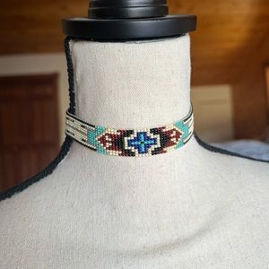 Custom Hand Beaded Choker
